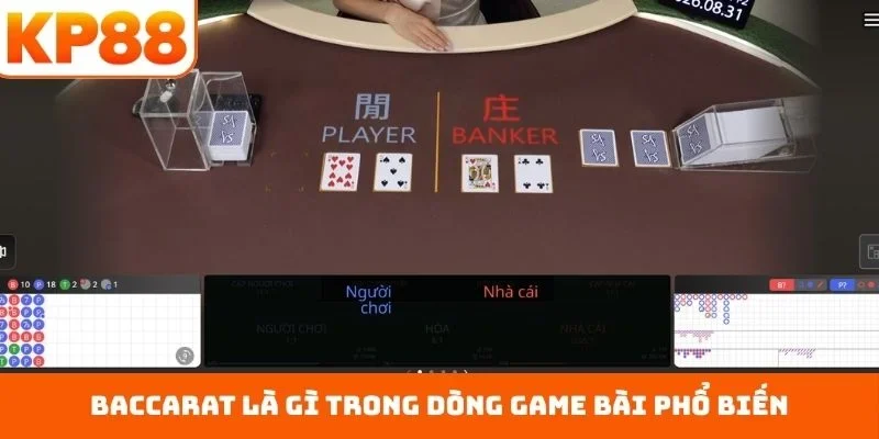 Baccarat Là Gì Và Lý Do Trò Chơi Được Ưa Chuộng Nhất KP88 1 Baccarat là gì trong dòng game bài phổ biến