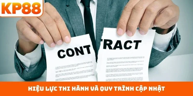 Miễn Trách Nhiệm 5 Hiệu lực thi hành và quy trình cập nhật