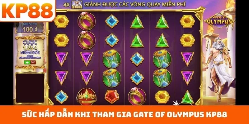 Gate Of Olympus KP88 - Chinh Phục Đỉnh Cao Săn Thưởng 2026 1 Sức hấp dẫn khi tham gia Gate of Olympus KP88