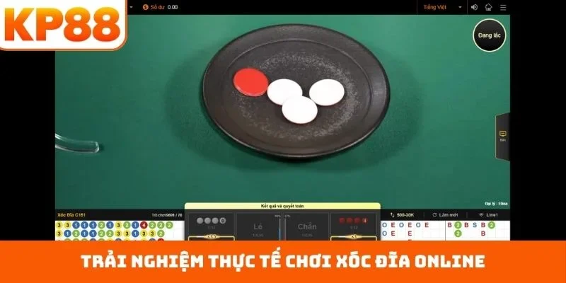 Trải nghiệm thực tế chơi xóc đĩa online